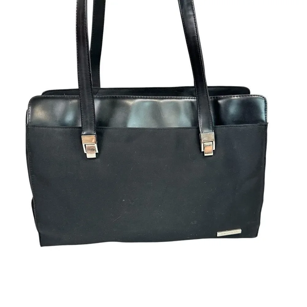 Rosetti Crossbody Computer Messenger Bag Multiple Compartments Black